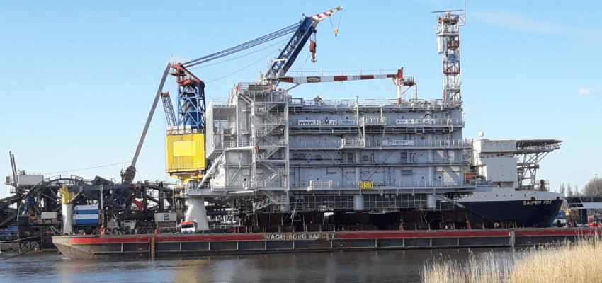 Offshore substation topside sets sail Offshore substation