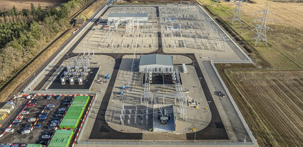 Alyth Substation powers up Alyth Substation power up