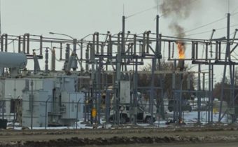 SUV hits transformer, knocks out power substation fire