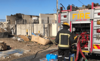 Substation fire