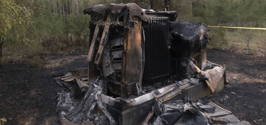 Suspected arson attack at substation substation-fire_New Castle Herald-min