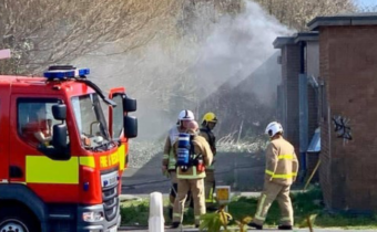Substation fire