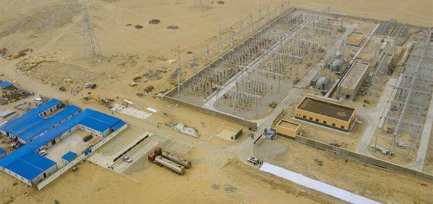 中国在新疆维吾尔自治区建设了两个变电站 substation Xinhua