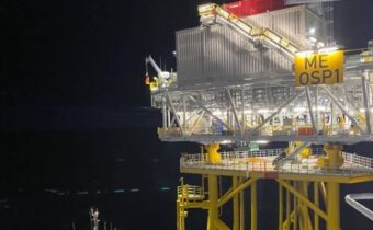 an offshore substation