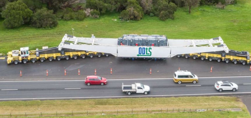 340 t transformer being transported to power station transformer in transport Elfrem Chan