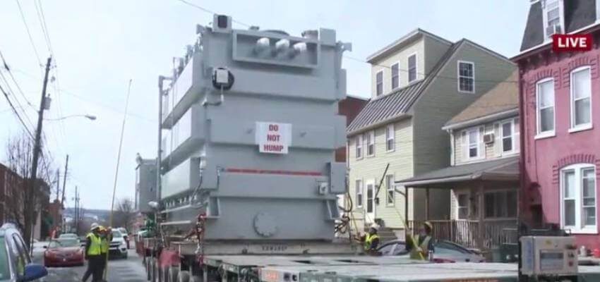 PPL moves transformer to substation in Lancaster County