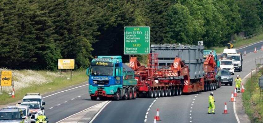 Transformer the weight equivalent of 14.5 double decker buses arrives safely