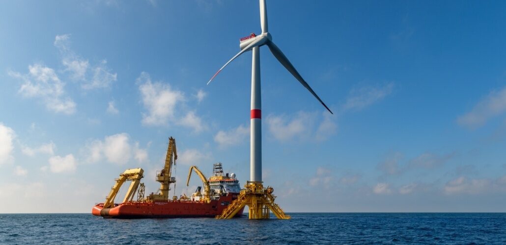 First of 64 giant turbines rises in North Sea turbine_Shutterstock_2378414985