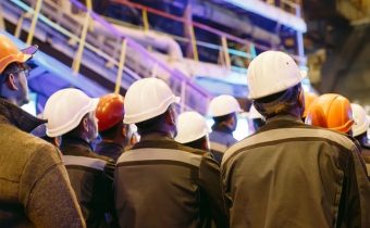 workers on strike